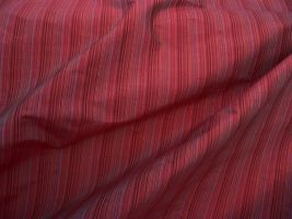 54" Silk Dupioni Stripe Fabric - Vasta Brick